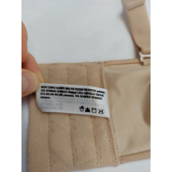 Maidenform Wireless Strapless 5 Way Convertible Multiway Bra Beige New 38D - Picture 5 of 7